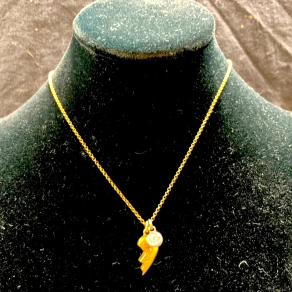 Juicy Couture half heart necklace